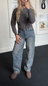 Gina Baggy Jeans Washed Denim 964