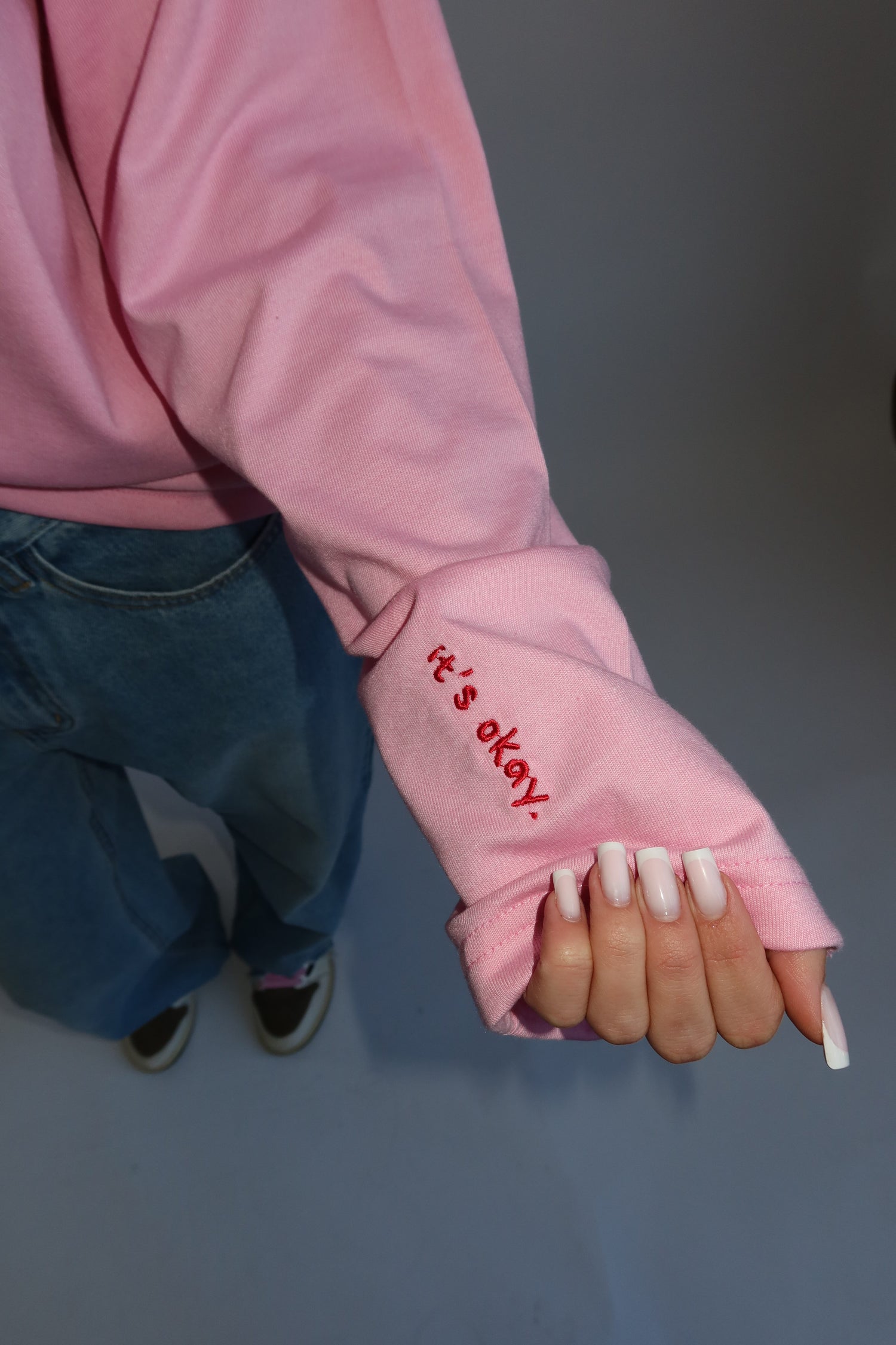 Overthinker Long Sleeve Pink