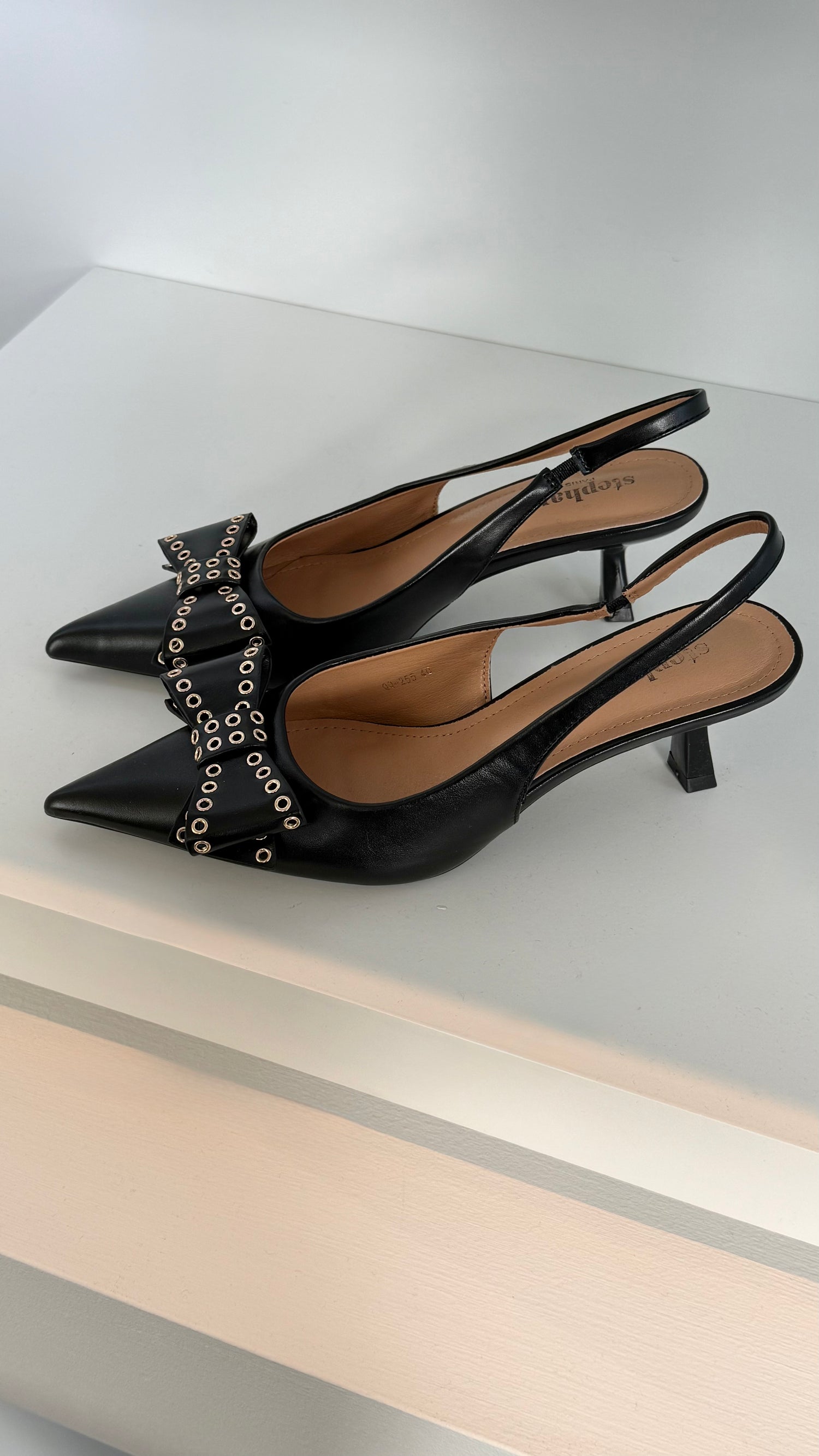 Golden Bow Slingbacks