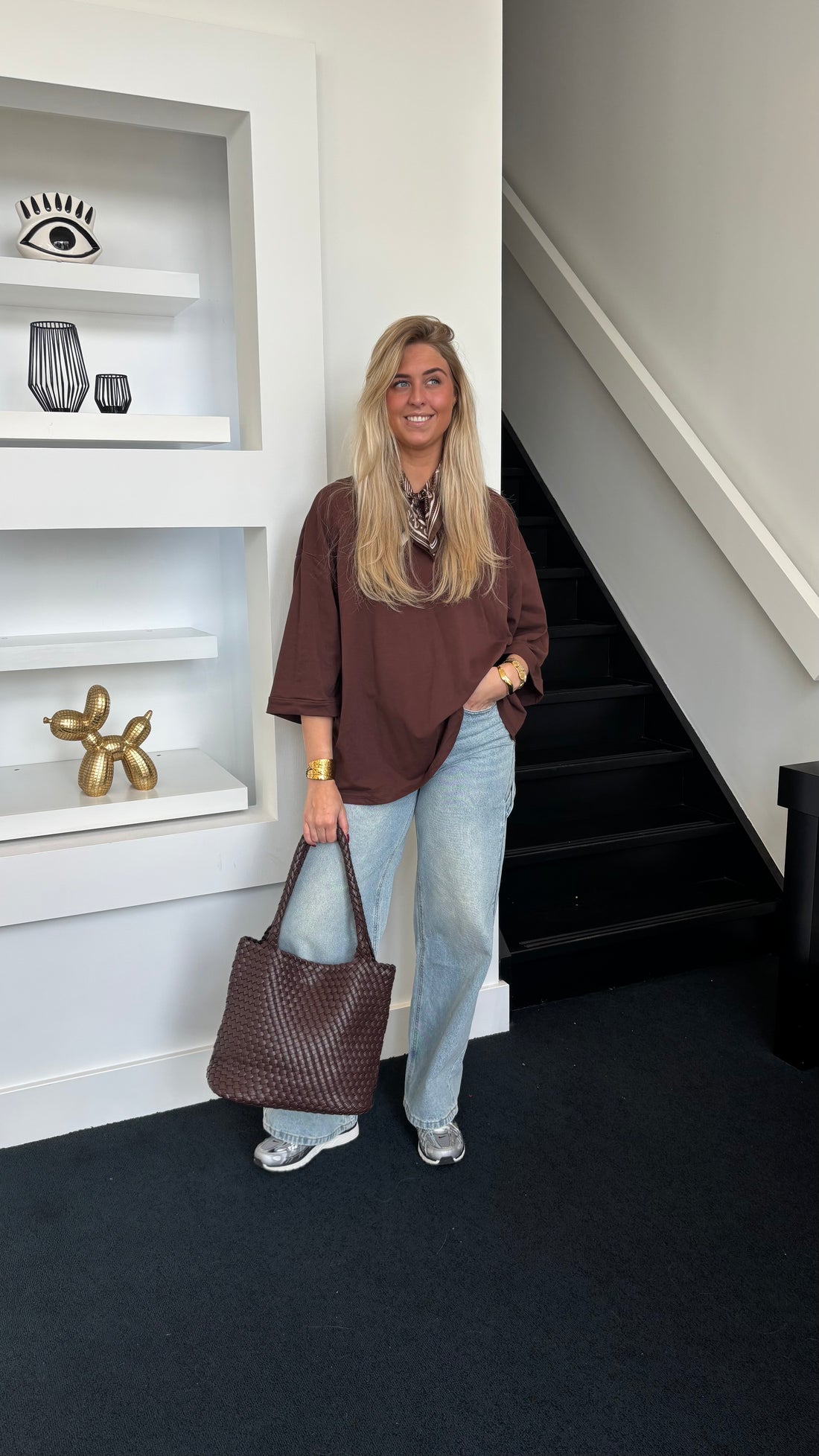 Oversized Basic Tee Brown (Curvy Girls Favorite)