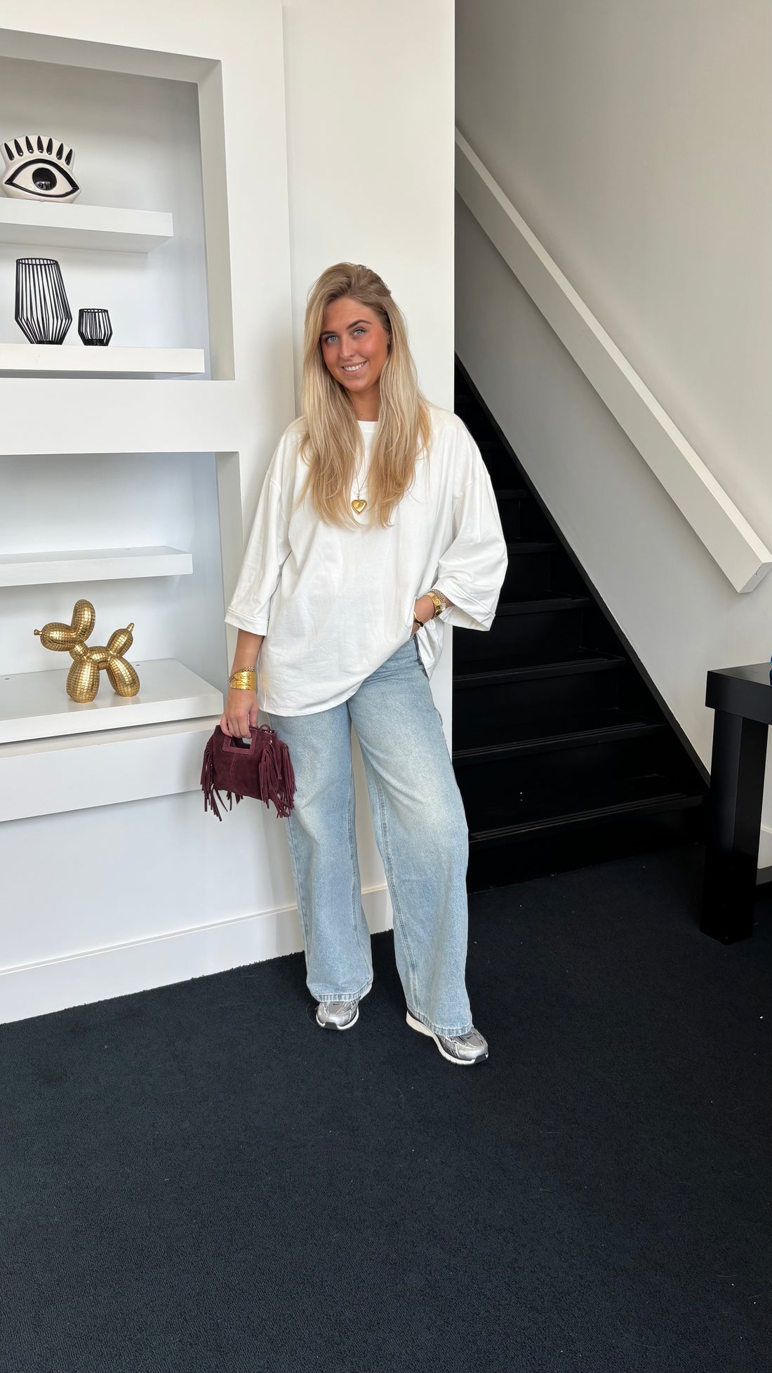 Oversized Basic Tee White (Curvy Girls Favorite)