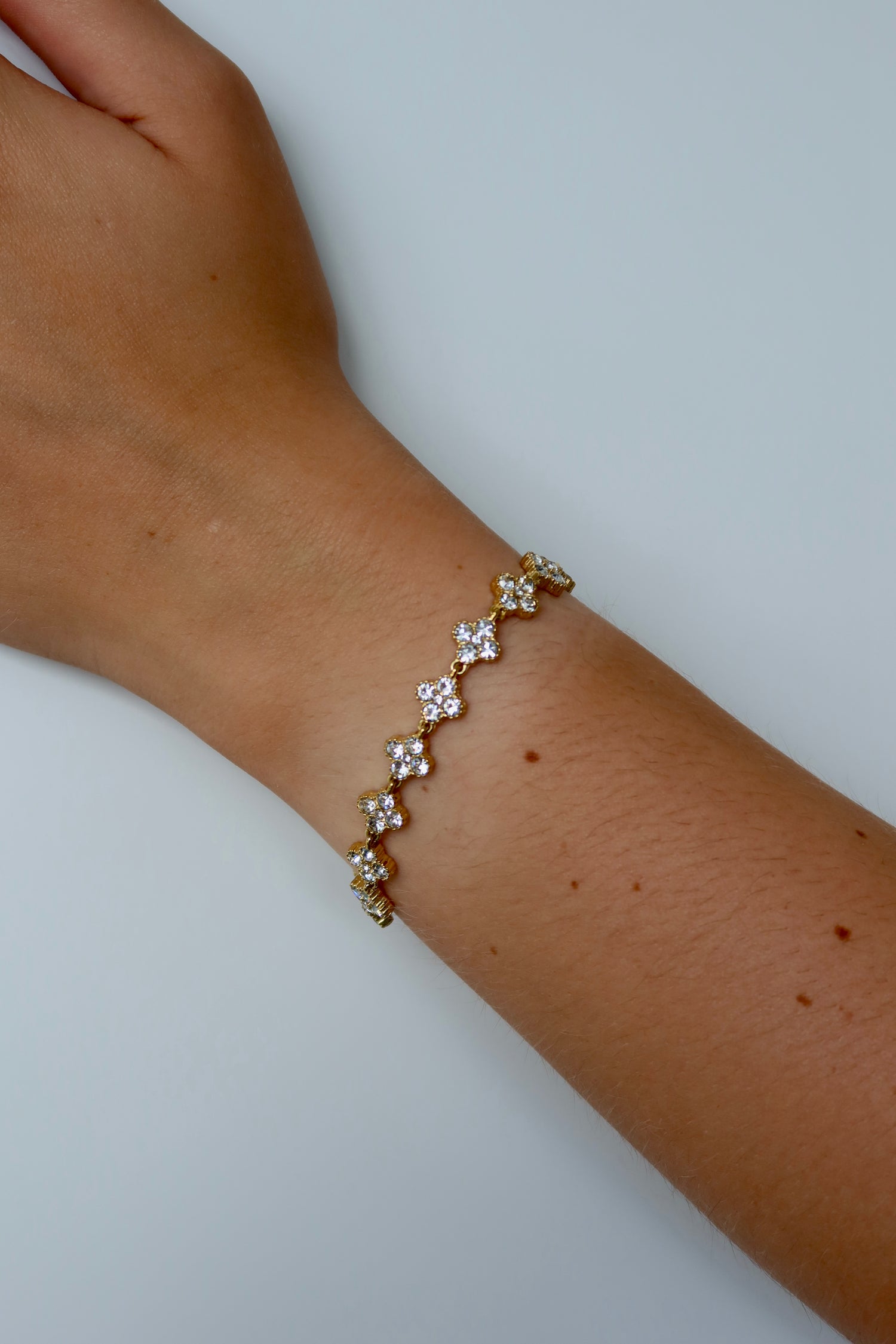 Clover Diamond Gold Bracelet