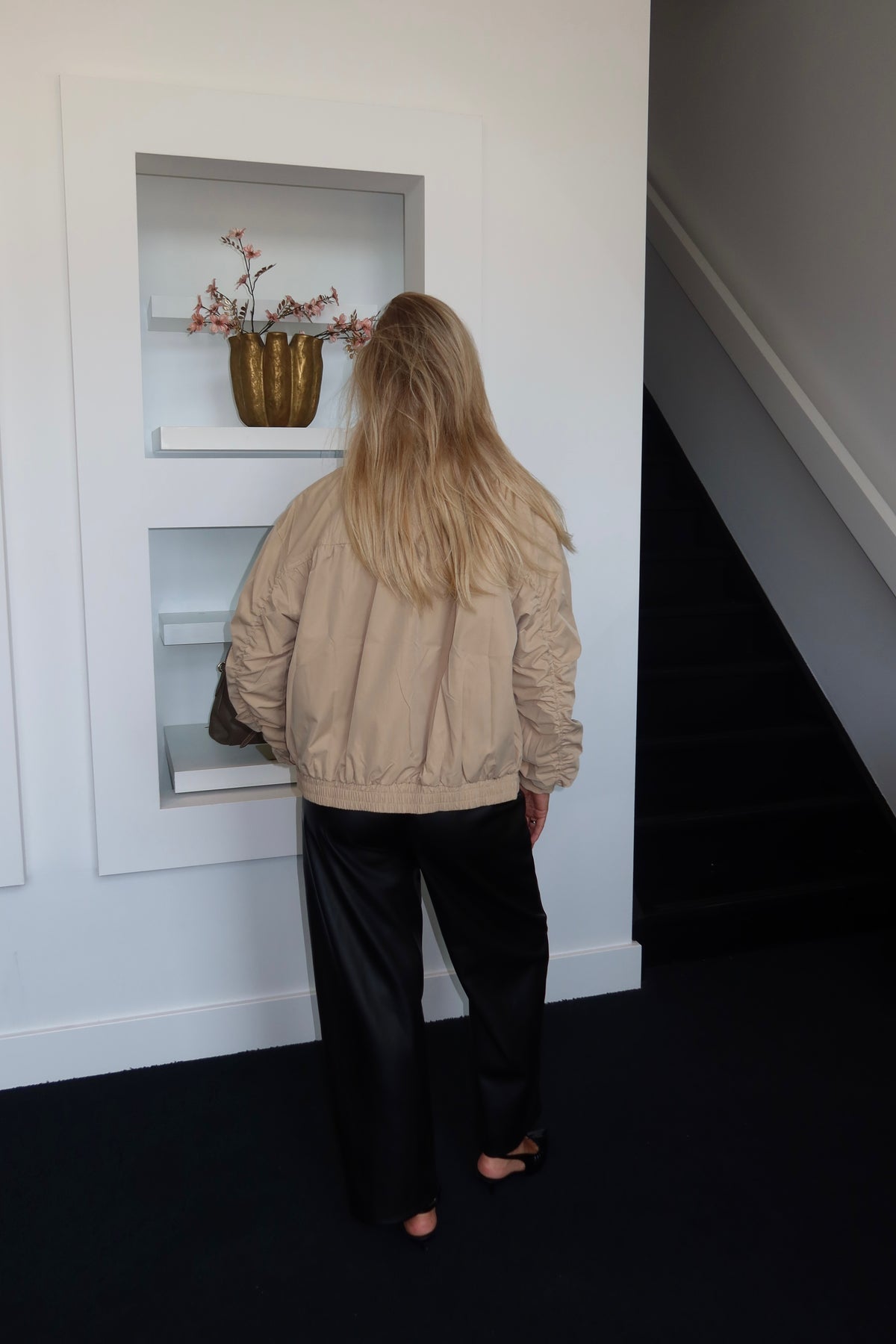 Bomber Jacket Beige