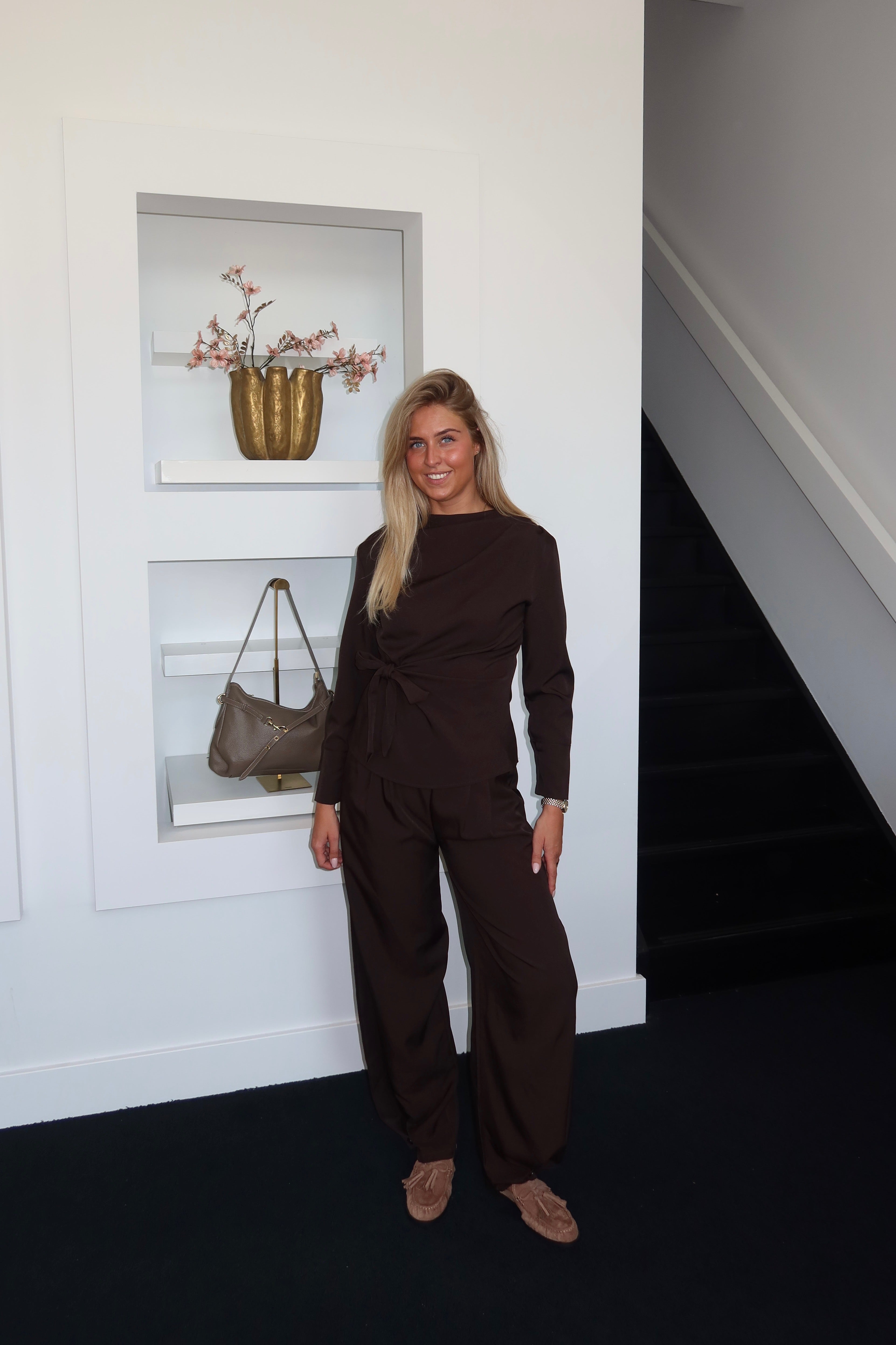 Britt Blouse Brown