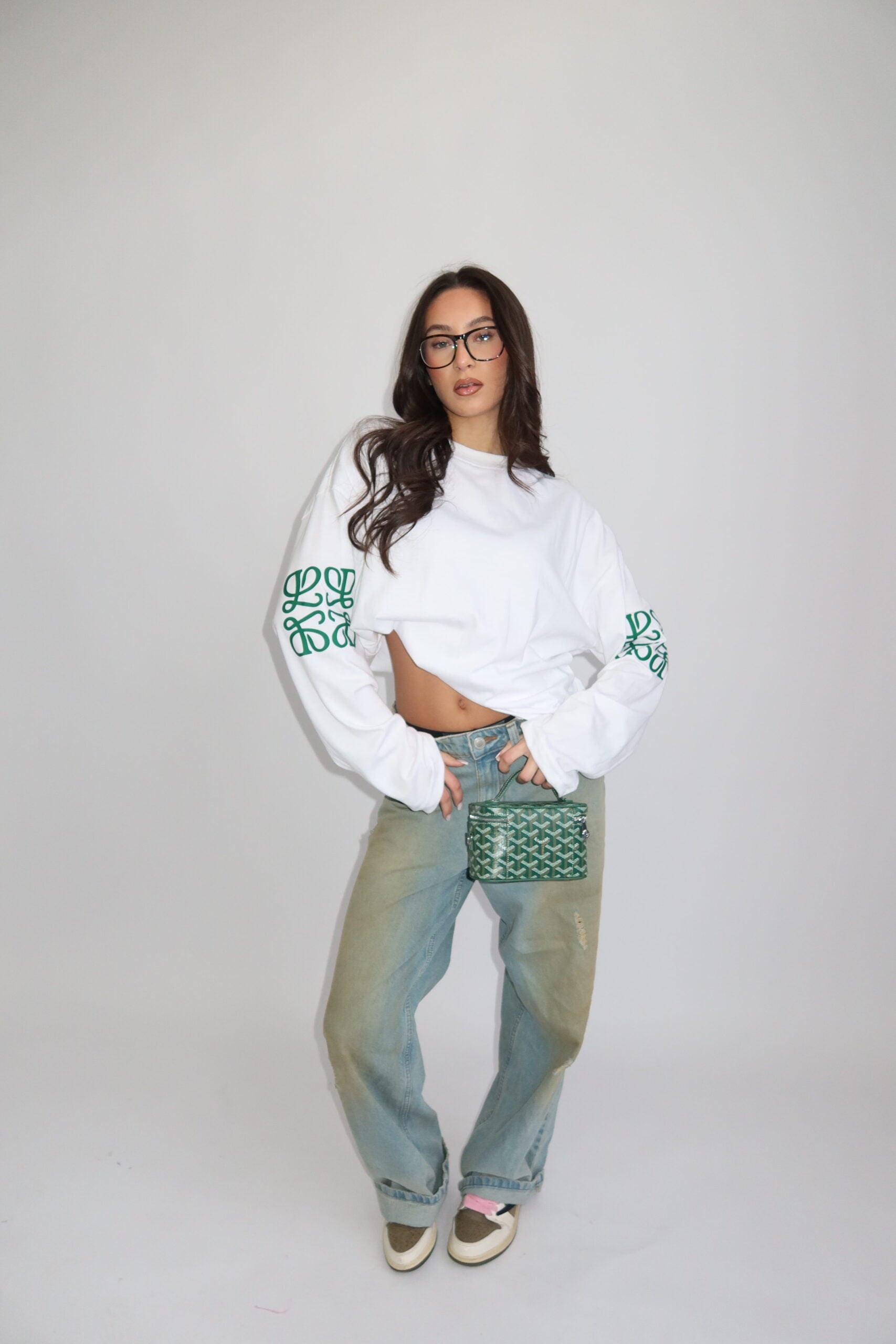Monogram Long Sleeve Green