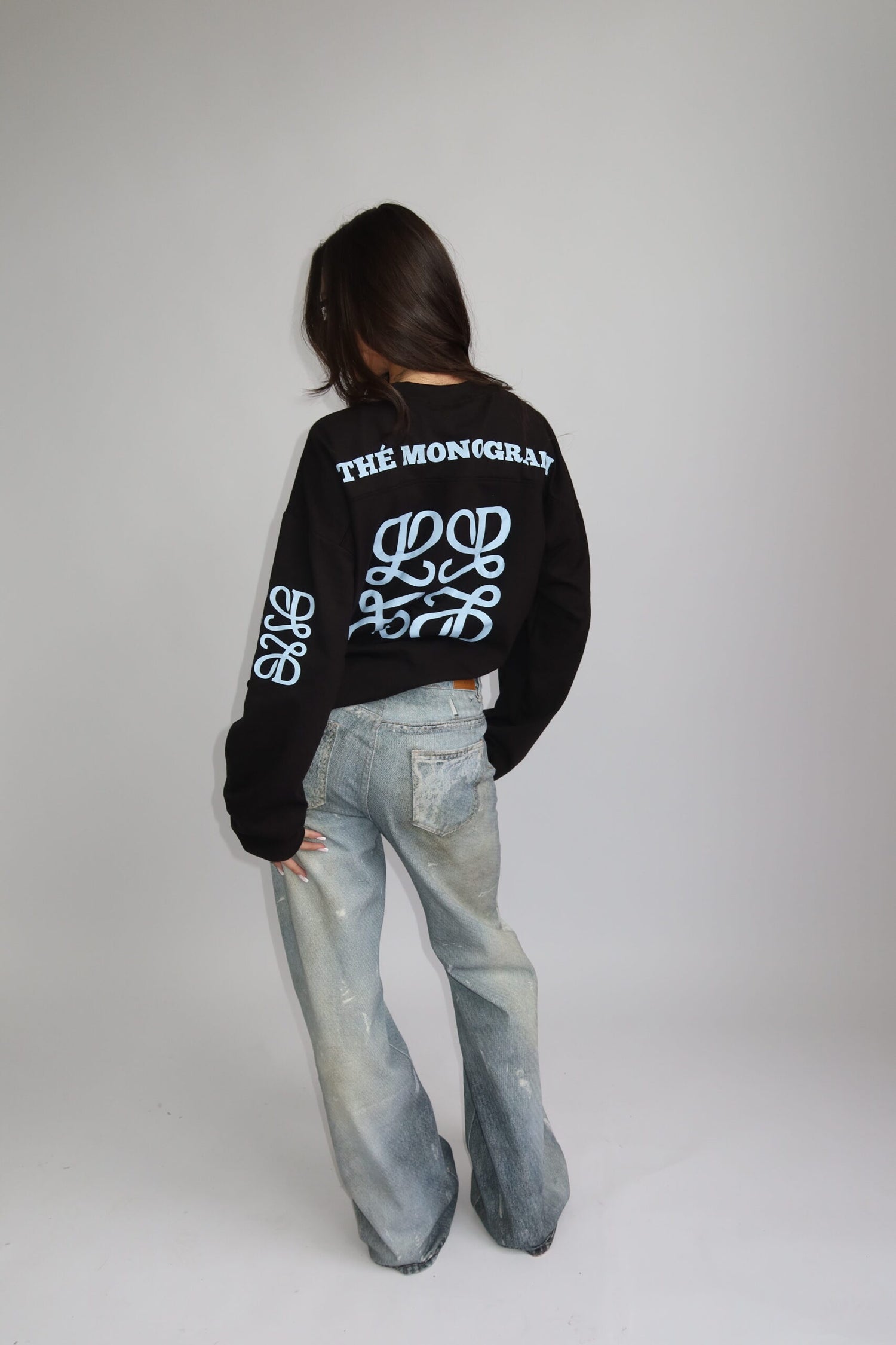 PRE ORDER - Monogram Long Sleeve Black