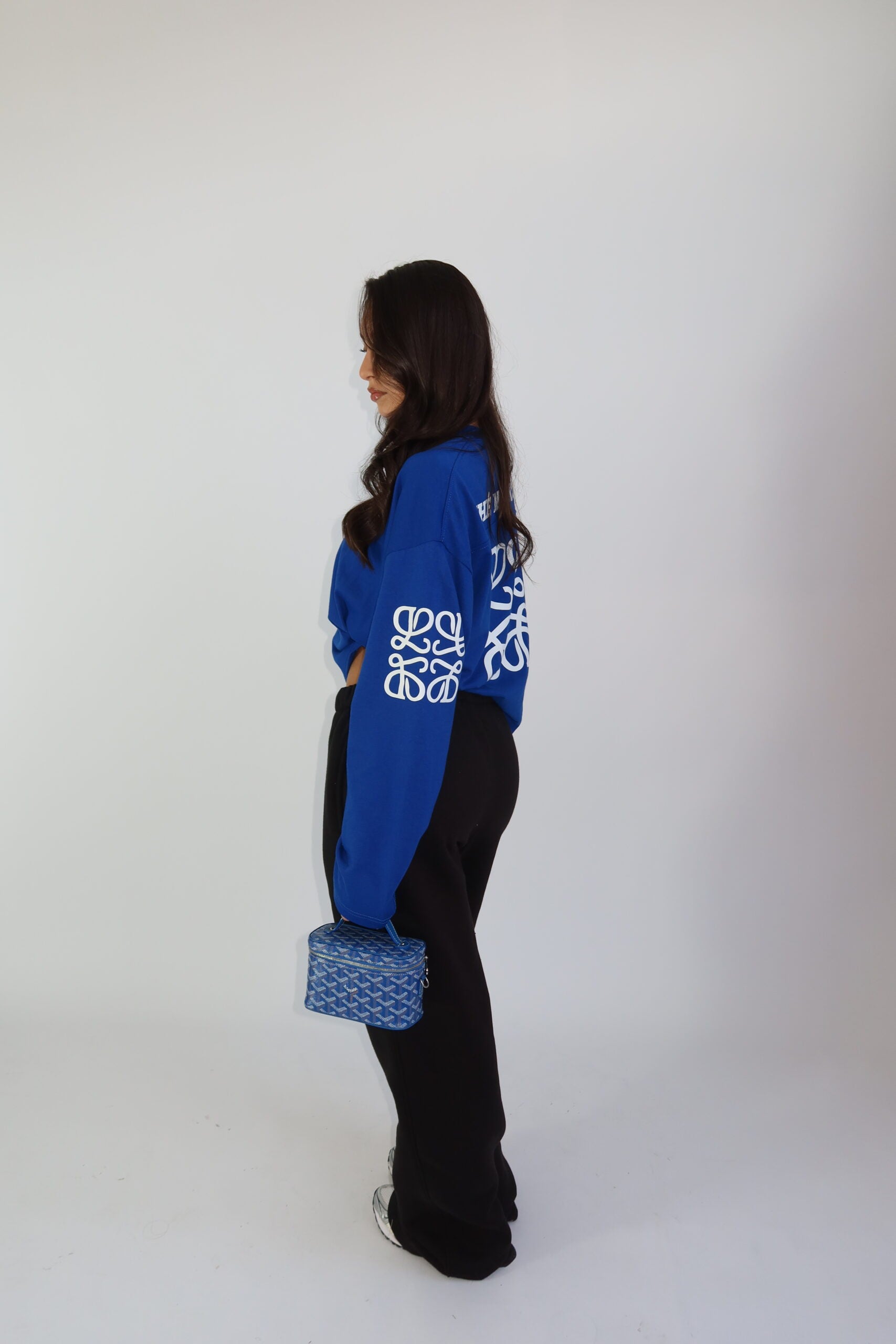 PRE ORDER - Monogram Long Sleeve Cobalt Blue
