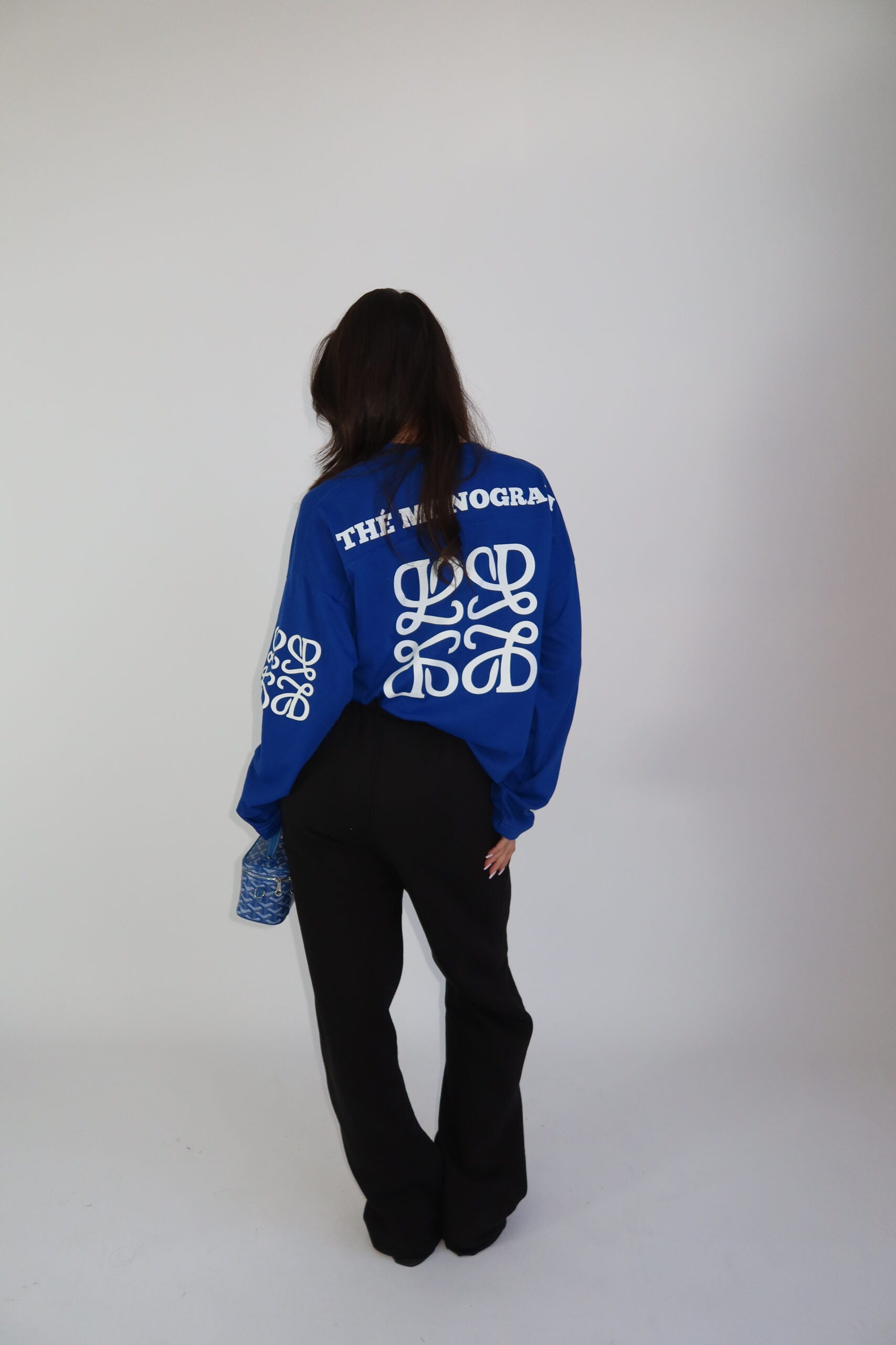 PRE ORDER - Monogram Long Sleeve Cobalt Blue