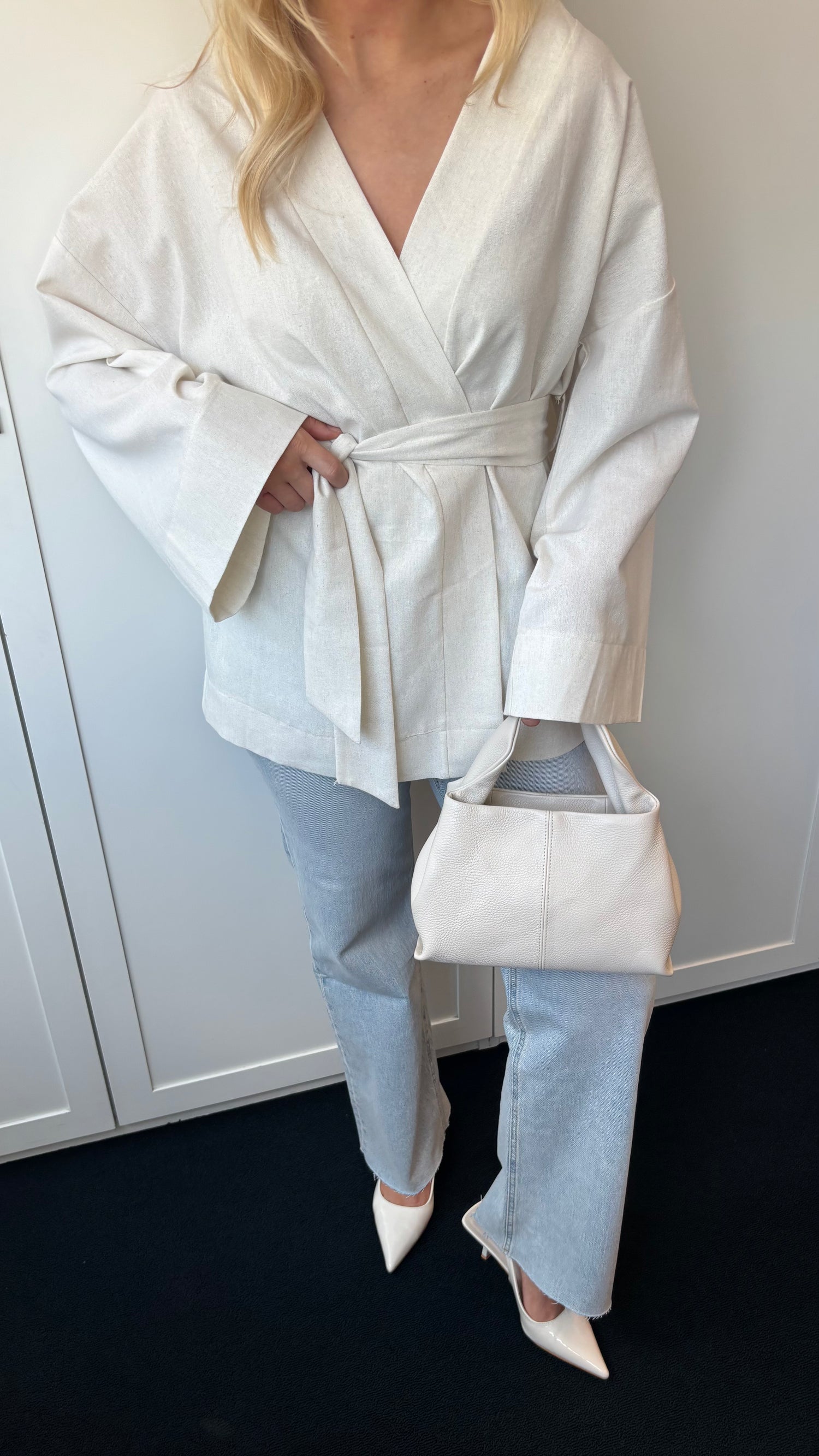 Linnen Breeze Kimono Beige