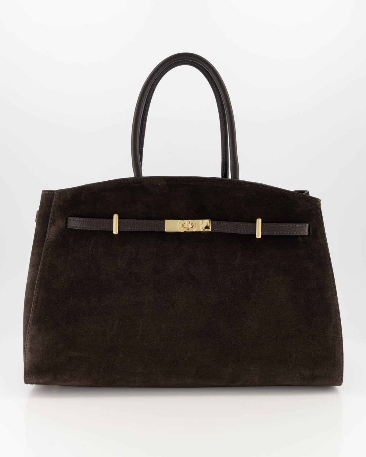 Bibi Suede Bag Dark Brown