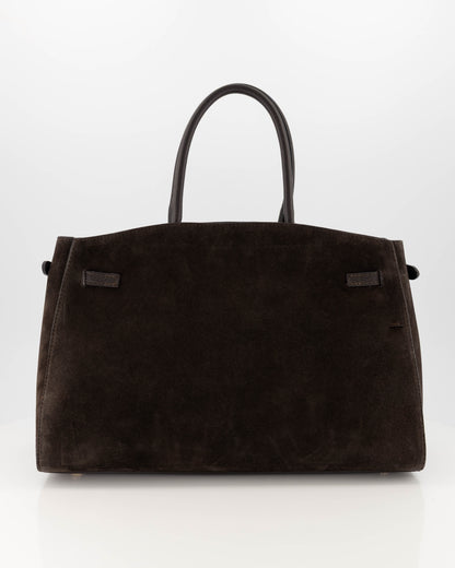 Bibi Suede Bag Dark Brown