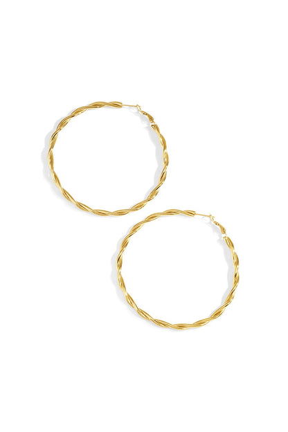 Twisted Hoops Gold