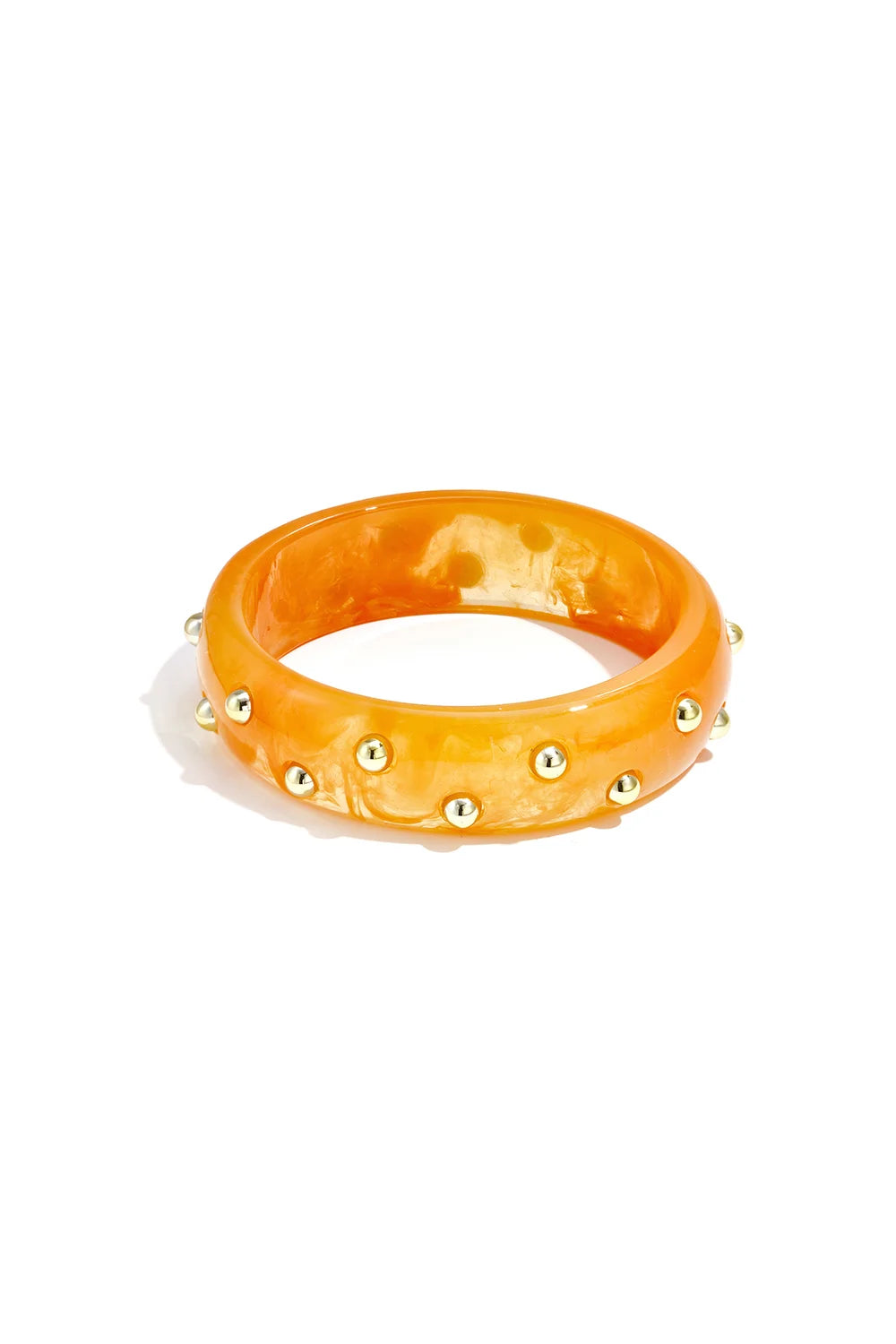 Orange Studs Bangle
