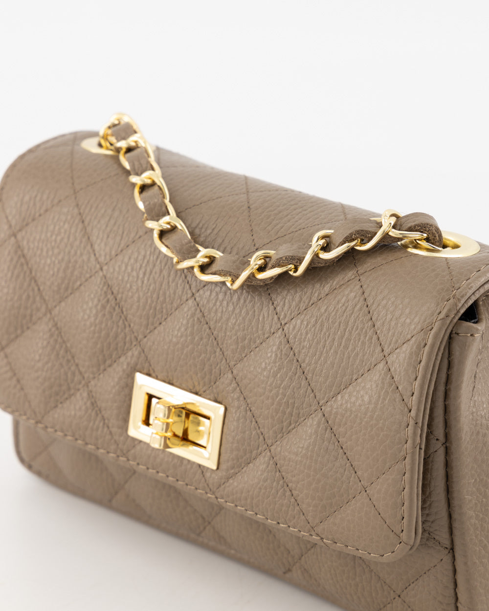 Amara Real Leather Bag Taupe