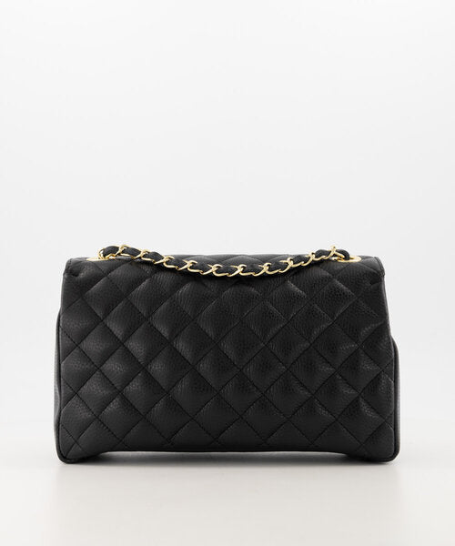 Audrey Real Leather Bag Black