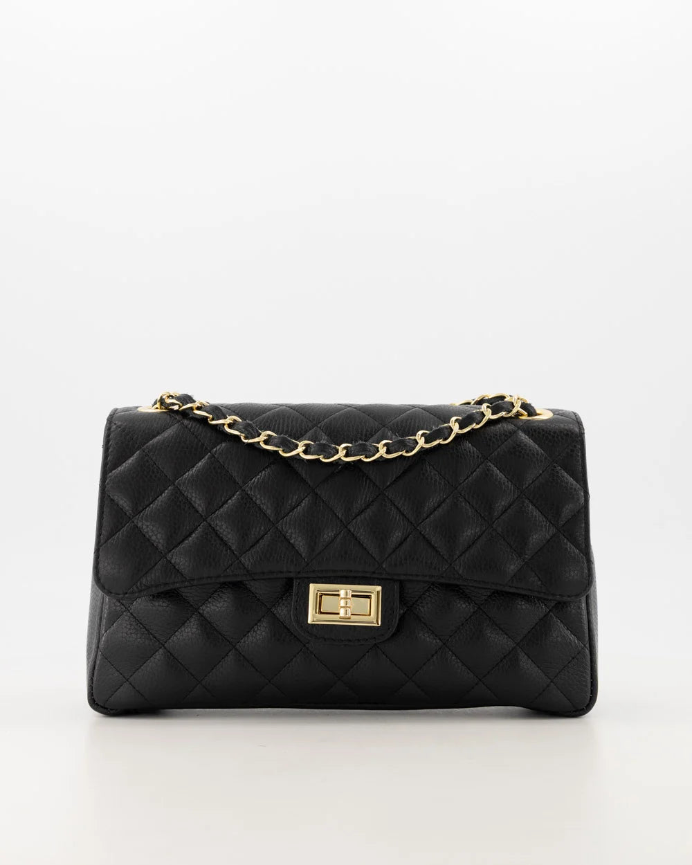 Audrey Real Leather Bag Black