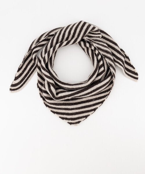 Kaia Scarf Striped Brown