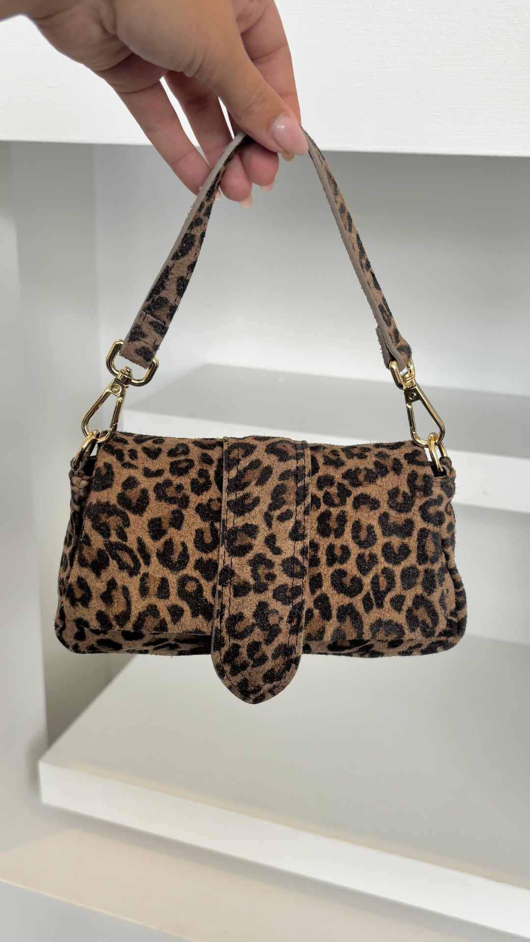 Molly Leather Bag Leopard