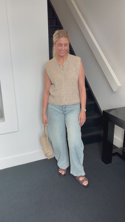Soft Gilet Taupe 50981