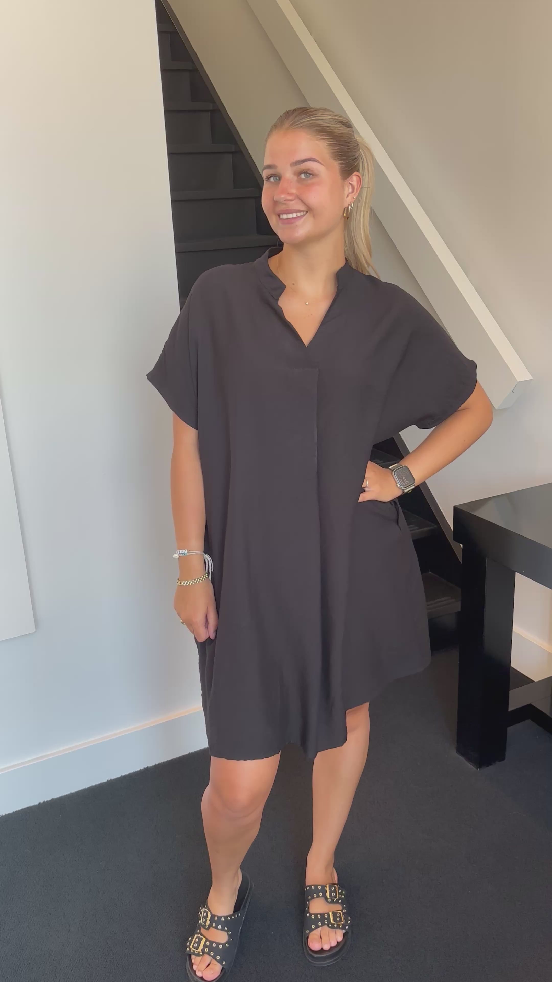 The Cindy Dress Black 7127-2