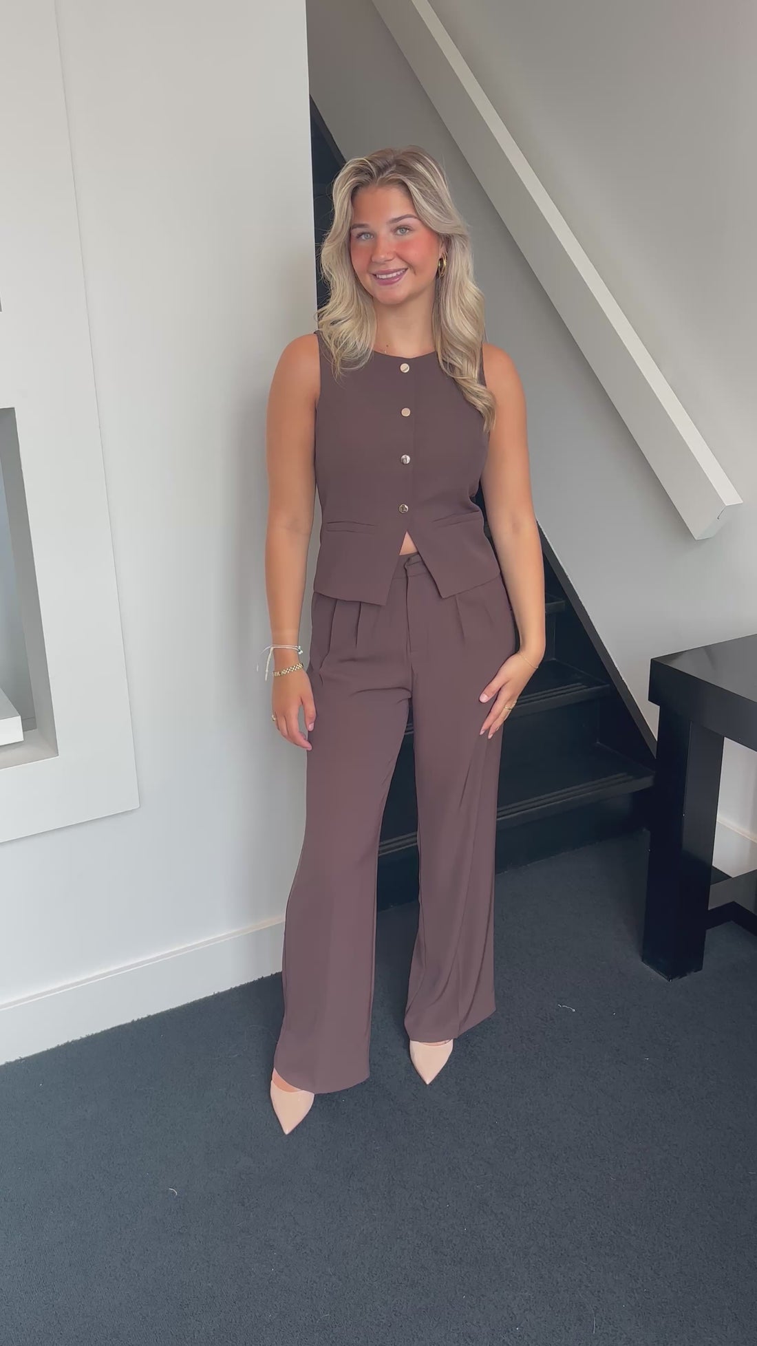 Lizza Gilet Brown